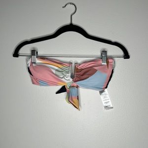 Self-Portrait Abstract Geometric Bandeau Bikini Top